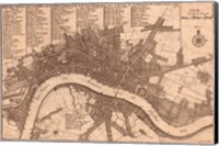 Framed Nicolas de fer 1700 London