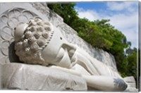 Framed Statue of reclining Buddha, Long Son Pagoda, Nha Trang, Vietnam