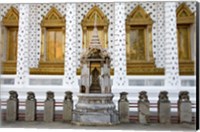 Framed Statue of Buddha in a Temple, Wat Arun, Bangkok, Thailand