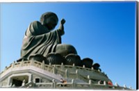 Framed Statue of Buddha, Po Lin Monastery, Hong Kong, China