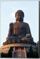 Framed Tian Tan Buddha, Po Lin Monastery, Hong Kong, China