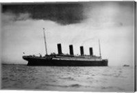 Framed Titanic at Sea