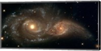 Framed Colliding Spiral Galaxies