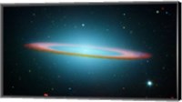 Framed Sombrero Galaxy in Infrared Light