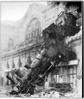 Framed Train Wreck at Montparnasse 1895