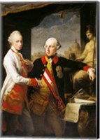 Framed Portrait of Emperor Joseph II and his younger brother Grand Duke Leopold of Tuscany