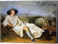 Framed Goethe in the Roman Campagna