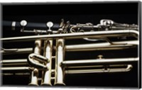 Framed Close - up of a Clarinet and a Trumpet