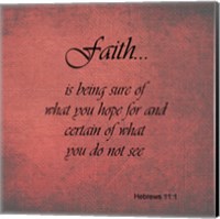 Framed Faith Hebrews 11:1