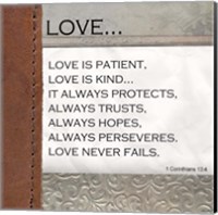 Framed Love is Patient, Love is Kind