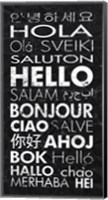 Framed Hello in Different Languages