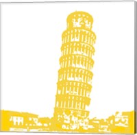 Framed Pisa in Yellow