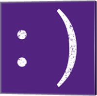 Framed Purple Smiley