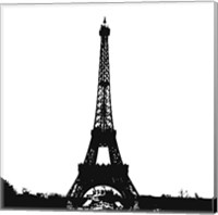 Framed Black Eiffel Tower