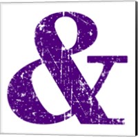 Framed Purple Ampersand