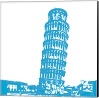 Framed Pisa in Blue