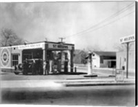 Framed Harlow's Service Station, Anaheim 1930