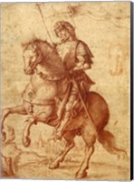 Framed Saint on Horseback