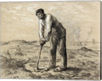Framed Man with a Hoe