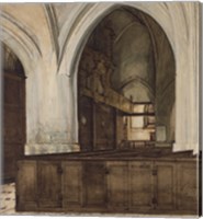Framed Interior of Abbey of Aramont at Verberie