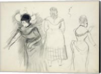 Framed Sketches of Cafe Singers