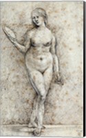 Framed Nude Woman with a Mirror