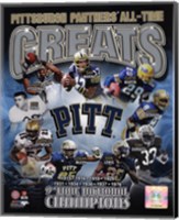 Framed University of Pittsburgh Panthers All Time Greats