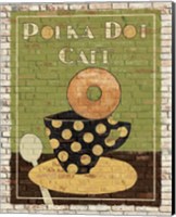 Framed 'Polka Dot Cafe' border=