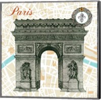 Framed Monuments des Paris Arc