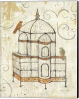 Framed Bird Cage I