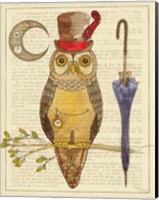 Framed Steampunk Owl I