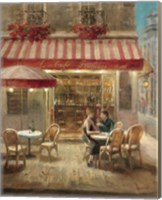 Framed 'Paris Cafe II' border=