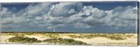 Framed Clouds over the beach with California Lighthouse in the background, Aruba