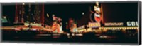 Framed Las Vegas NV Downtown Neon, Fremont St