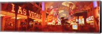 Framed View of Fremont Street Las Vegas NV USA