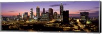 Framed Skyline At Dusk, Cityscape, Skyline, City, Atlanta, Georgia, USA