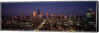 Framed Chicago Skyline at Night