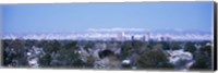 Framed Denver Skyline with Mountains