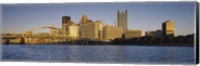 Framed Buildings and Bridge in Pittsburgh, Pennsylvania
