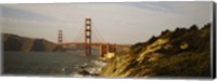 Framed Bridge over a bay, Golden Gate Bridge, San Francisco, California