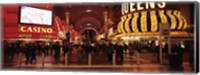 Framed USA, Nevada, Las Vegas, The Fremont Street, Large group of people at a market street