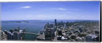 Framed Aerial view of a city, Miami, Florida