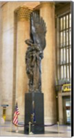 Framed War memorial at a railroad station, 30th Street Station, Philadelphia, Pennsylvania, USA
