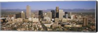 Framed Aerial view of Denver city, Colorado, USA