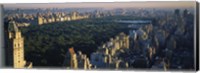 Framed Central Park and Manhattan, New York City