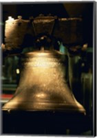 Framed Close-up of a bell, Liberty Bell, Philadelphia, Pennsylvania, USA