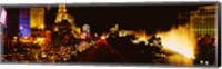 Framed Strip Lit Up at Night, Las Vegas, Nevada, USA
