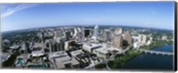 Framed Aerial view of a city, Austin,Texas