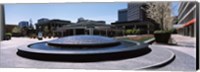 Framed Plaza De Cesar Chavez Fountain, Downtown San Jose