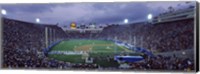 Framed Spectators watching baseball match, Los Angeles Dodgers, Los Angeles Memorial Coliseum, Los Angeles, California